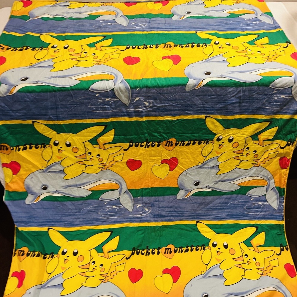 Pokemon Duvet Cover 80"X 58" Zipper Closure Handmade